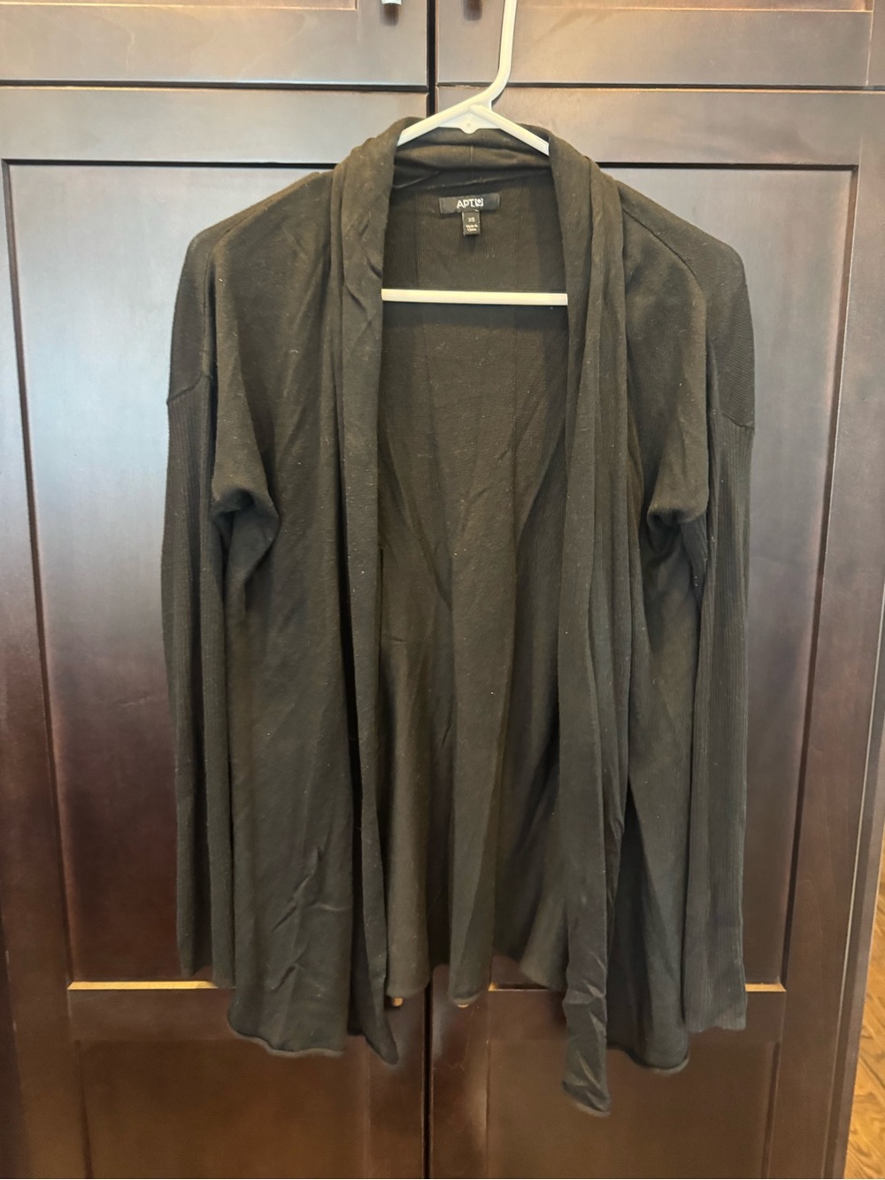 Apt. 9 Black Open-Front Women's Cardigan